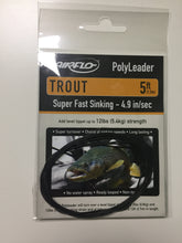 Load image into Gallery viewer, Airflo Trout Polyleader (Grey)(5ft/Super Fast Sinking/12lbs)
