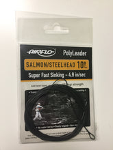 Load image into Gallery viewer, Airflo Salmon/Steelhead Polyleader (Grey)(10ft/Super Fast Sinking/24lbs)
