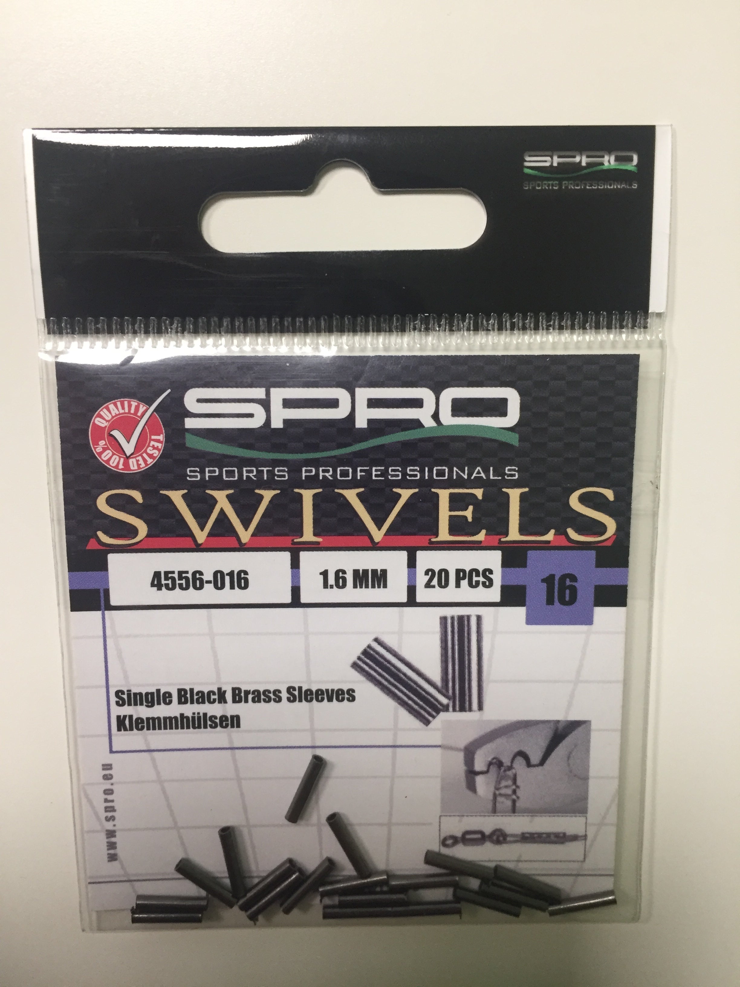 Spro Single Crimps Size 1.6mm (20 Pack)