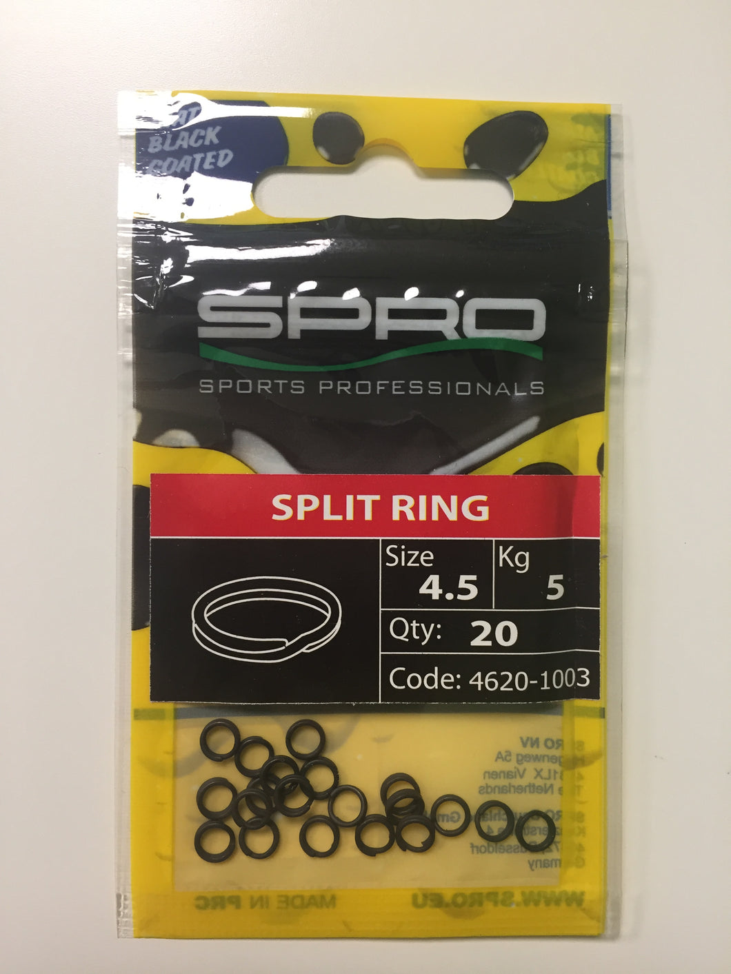Spro Split Ring Size 4.5mm (20 Pack)