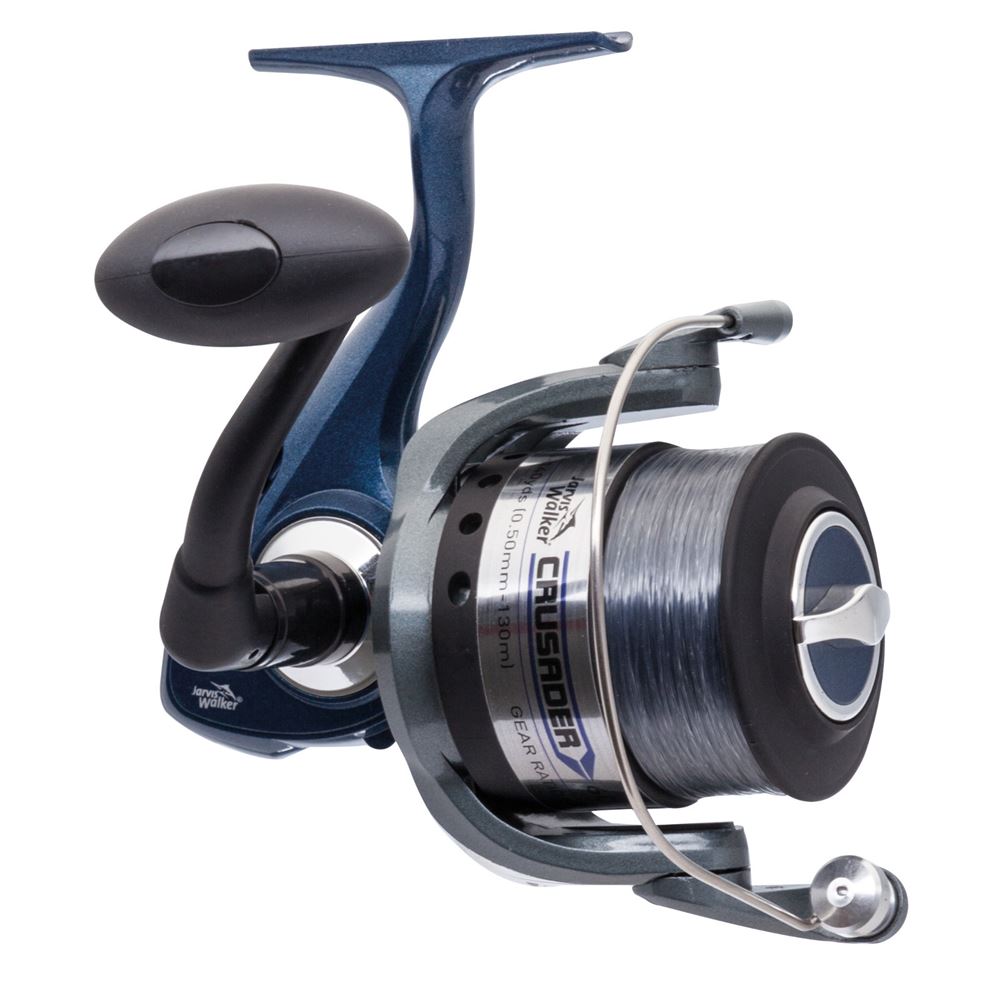 Jarvis Walker Crusader Front Drag Spinning Reel + Line (6000)