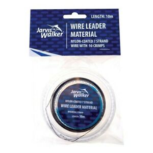 Jarvis Walker Wire Leader Material with 10 Crimps (100lb/10m)