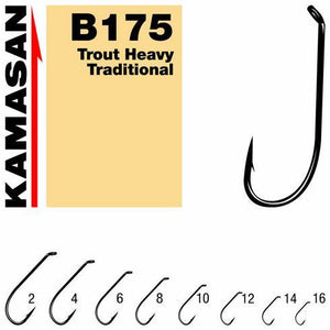 Kamasan B175 Trout Heavy Fly Hooks (25 Pack)