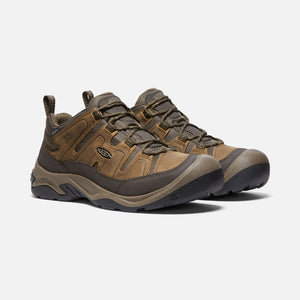 Keen Men's Circadia Waterproof Trail Shoes - WIDE FIT (Shitake/Brindle)