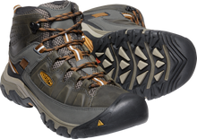 Load image into Gallery viewer, Keen Men&#39;s Targhee III Waterproof Mid Trail Boots - EXTRA WIDE FIT (Black Olive/Golden Brown)
