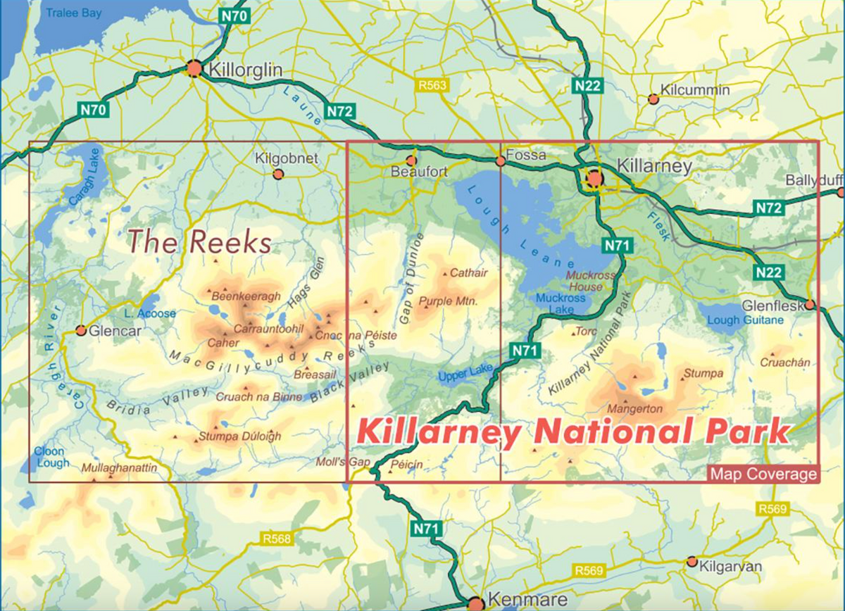 EastWest Mapping Killarney National Park Map (120,000) Landers