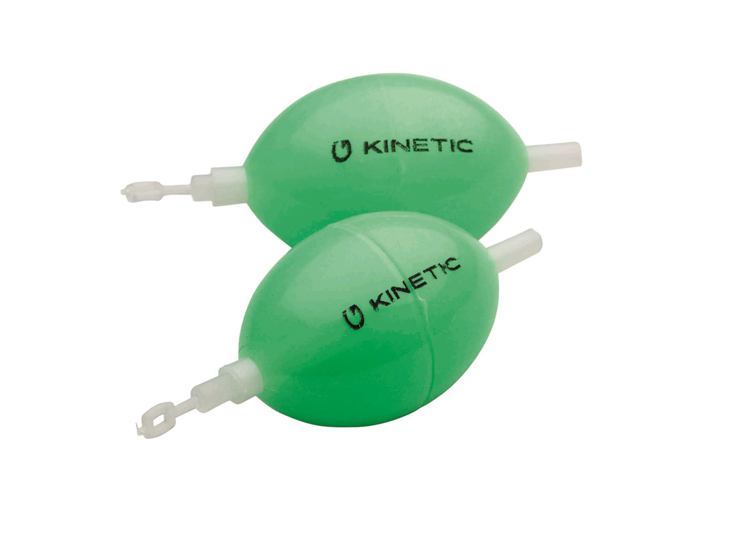 Kinetic B-Float (50mm)(Glow Chartreuse)(2 Pack)