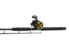 Load image into Gallery viewer, Kinetic 6ft6 PowerCore CC P10 2 Section Boat Rod + Reel Combo (30-50lbs/200-600g)
