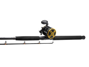 Kinetic 6ft6 PowerCore CC P10 2 Section Boat Rod + Reel Combo (30-50lbs/200-600g)