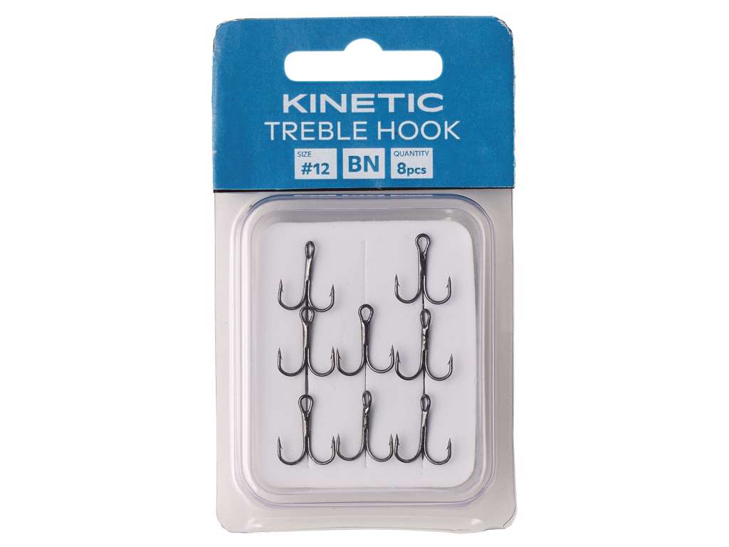 Kinetic Treble Hooks (#12)(BN)(8 Pack)
