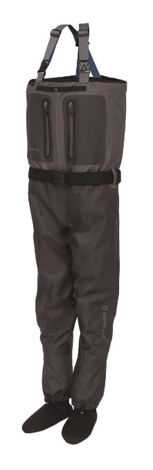 Kinetic Unisex X5 Chest Waders - Stocking Foot (Boulder Grey)