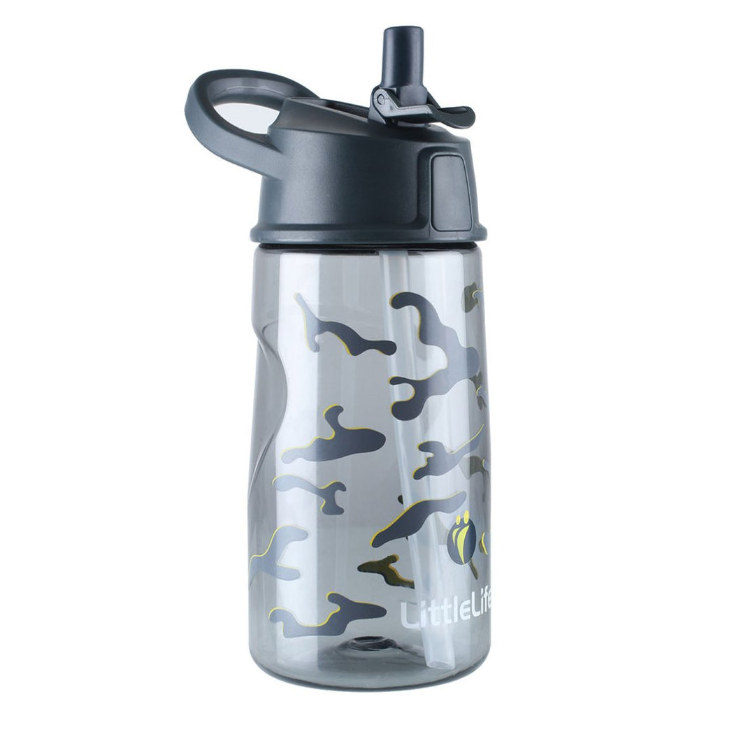 LittleLife Flip Top Water Bottle (550ml)(Camo)
