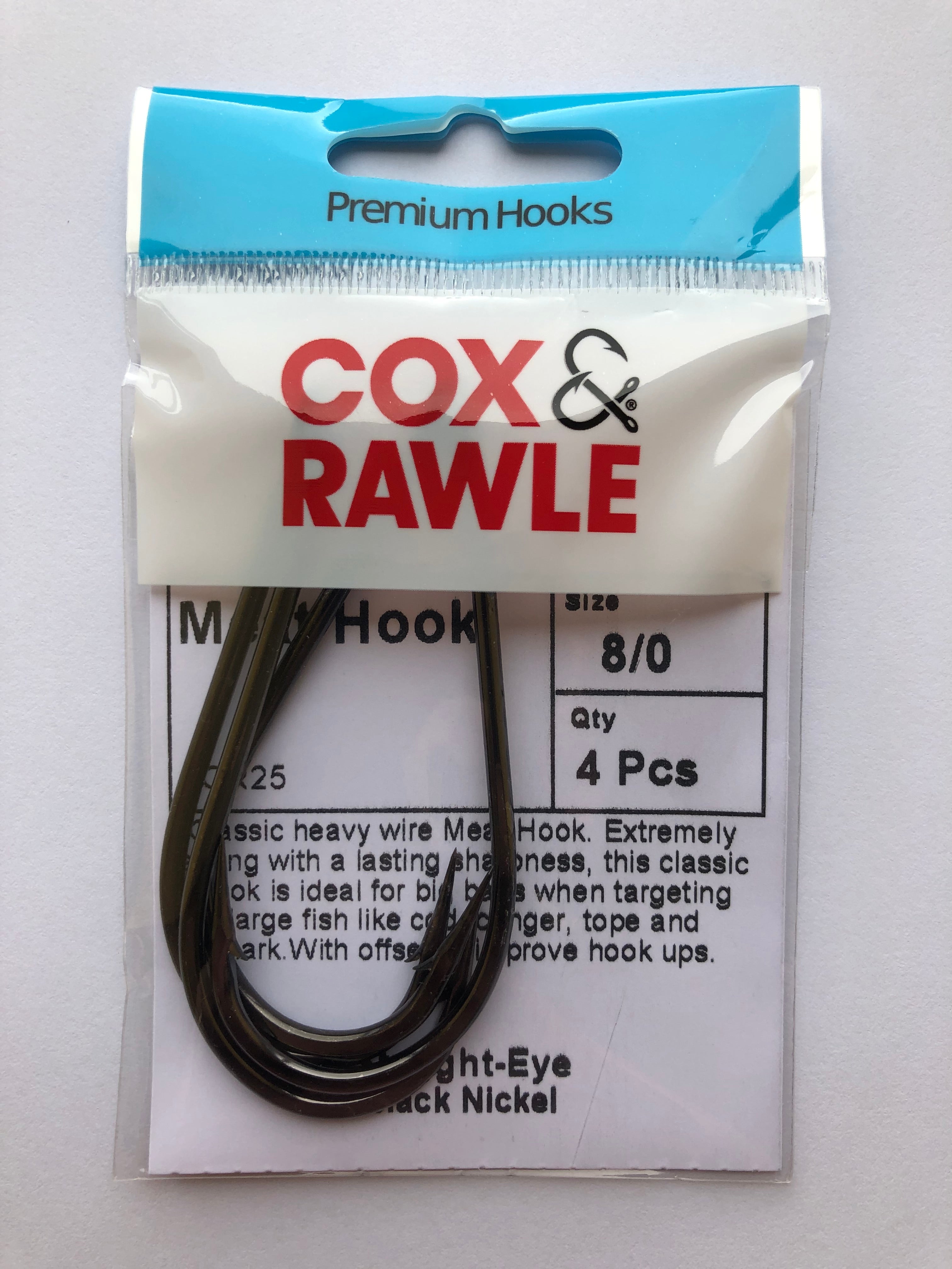 Cox & Rawle Meat Hook (Size 8/0)(4 Pack)