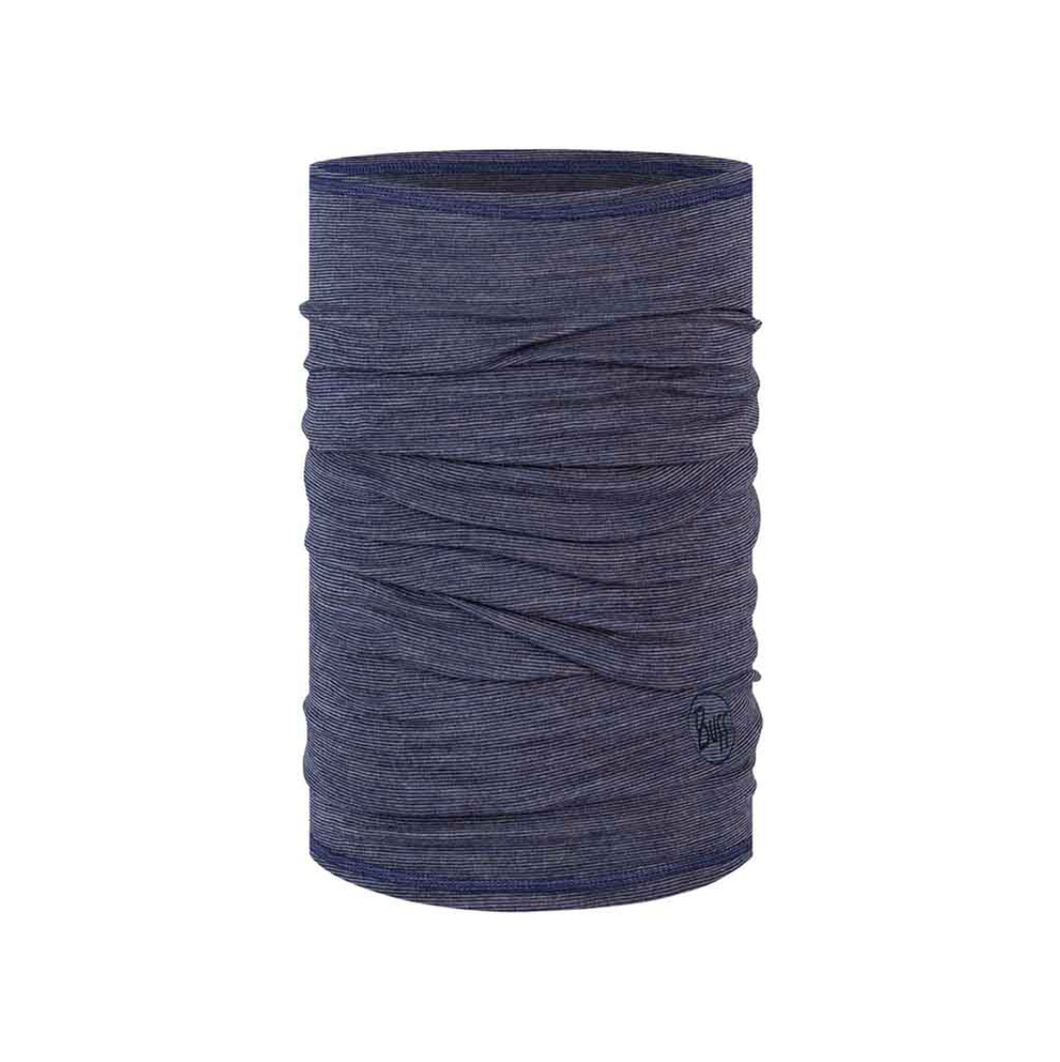 Lightweight Merino Wool Buff (Multistripes Light Denim)