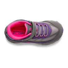 Load image into Gallery viewer, Merrell Kids Speed A/C Waterproof Mid Trail Boots (Grey/Pink/Purple)(UKJ12-UK4)
