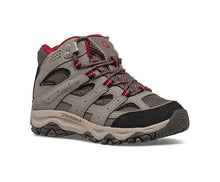 Load image into Gallery viewer, Merrell Kids Moab 3 Waterproof Mid Trail Boots (Boulder/Red) (UKJ11-UK6)
