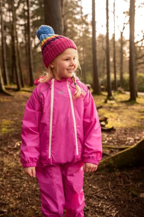 Mac in a Sac Kids Waterproof Puddle Suit (Pink)(Ages 1-6)