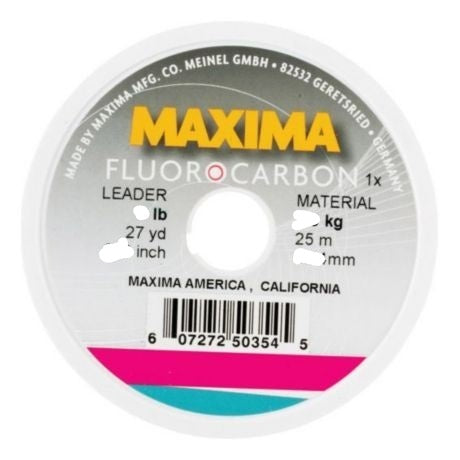 Maxima Fluorocarbon Line (4lb/25m/0.17mm)(White)