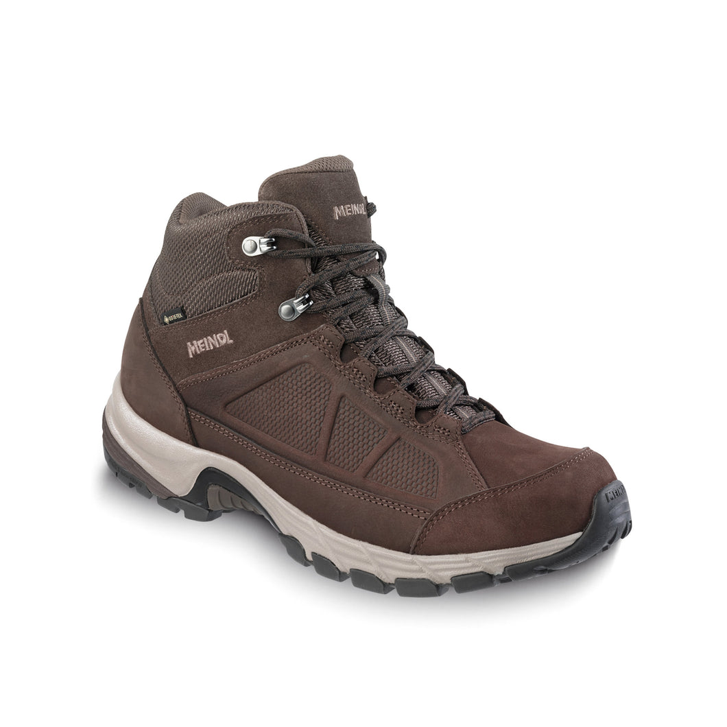 Meindl Men's Orlando Gore-Tex Mid Trail Boots - WIDE FIT (Dark Brown)