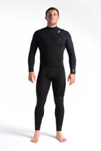 Load image into Gallery viewer, C-Skins Men&#39;s Session 5/4/3 Chest Zip Steamer Wetsuit (Black/Slate/Charcoal)
