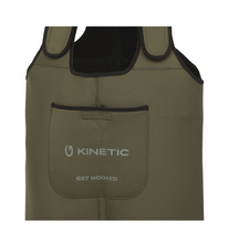 Load image into Gallery viewer, Kinetic Unisex NeoGaiter Neoprene Chest Waders - Cleated Sole (Olive)
