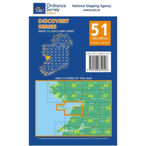 OSI Discovery Map 51 - Laminated (Part of Clare and Galway)(1:50,000)