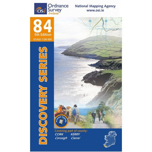 OSI Discovery Map 84 - Laminated (Part of Cork & Kerry)(1:50,000)