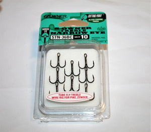 Owner S-Owner Treble Narrow Eye Hook (Size 10)(8 Pack)