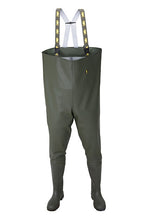 Load image into Gallery viewer, Pros Unisex PVC/Polyester Chest Waders (Green)
