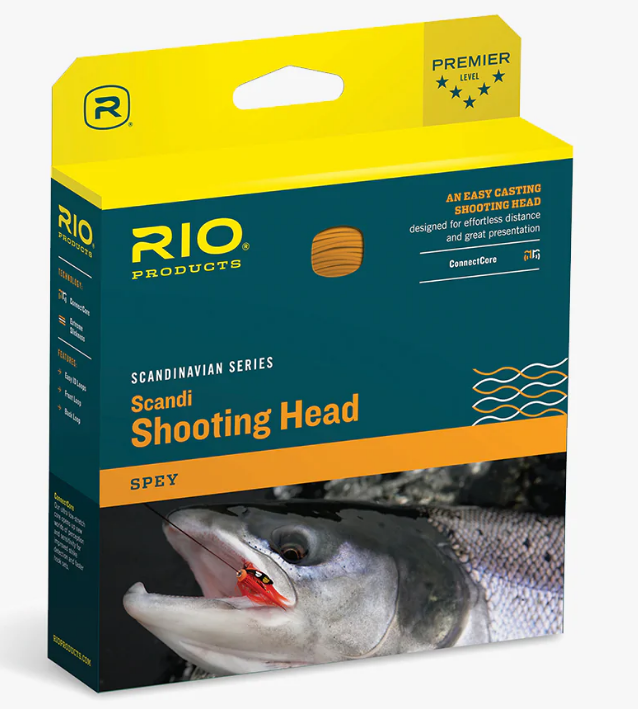 RIO Scandi Shooting Head 38 Feet / 11.6m Spey (Salmon/Orange)