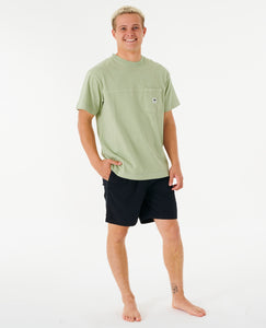 Rip Curl Men's Quality Surf Products Pocket Tee (Sage)