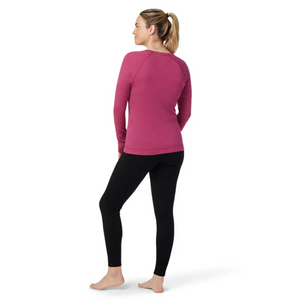 Smartwool Women's Classic Thermal Merino 250 Base Layer Long Sleeve Crew Top (Fuchsia)