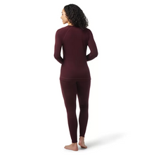 Load image into Gallery viewer, Smartwool Women&#39;s Classic Thermal Merino 250 Crew Neck Long Sleeve Base Layer Top (Black Cherry Heather)
