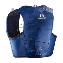 Load image into Gallery viewer, Salomon Active Skin 8 Running Backpack (Nautical Blue/Mood Indigo)
