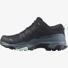 Load image into Gallery viewer, Salomon Women&#39;s X Ultra 4 Gore-Tex Trail Shoes (Black/Stormy Weather/Opal Blue)
