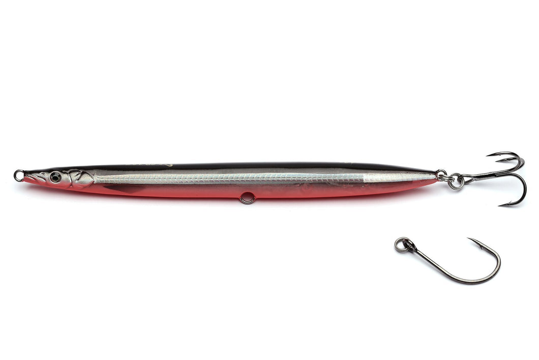 Savage Gear Sandeel Pencil 125 19g 10- Black & Red UV Lure