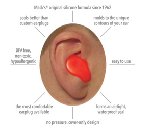 Macks Kids Silicone Ear Plugs (6 Pairs)