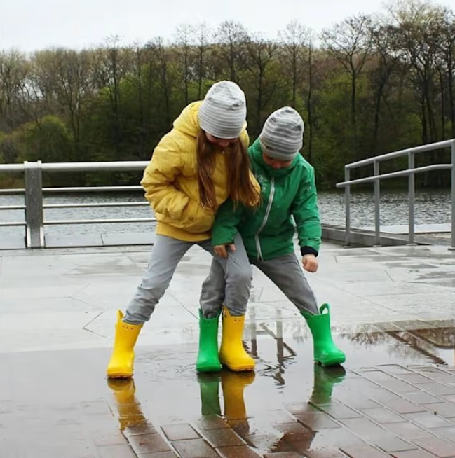 Crocs Junior Handle It Rain Wellies (Yellow)(Sizes C11-J6)