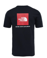 Load image into Gallery viewer, The North Face Men&#39;s Short Sleeve Red Box Tee (Black)
