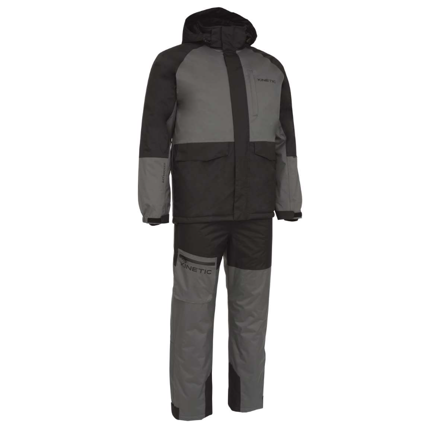 Kinetic 2 Piece Waterproof Insulated Winter Suit (Jacket & Trousers)(Black/Grey)