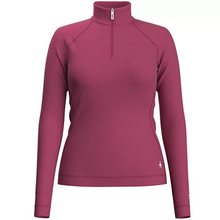 Load image into Gallery viewer, Smartwool Women&#39;s Classic Thermal Merino 250 1/4 Zip Base Layer Top (Fuchsia Heather)
