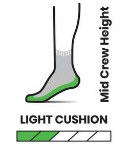 Smartwool Women's Performance Hike Light Cushion Merino Blend Mid Crew Socks (Medium Gray)