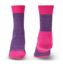 Load image into Gallery viewer, Bridgedale Women&#39;s Explorer Heavyweight Merino Comfort Boot Length Socks (Purple Marl)
