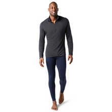 Load image into Gallery viewer, Smartwool Men&#39;s Classic Thermal Merino 250 1/4 Zip Base Layer Top (Charcoal Heather)
