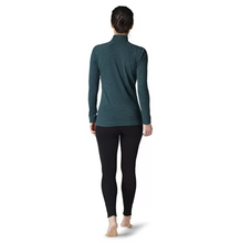 Load image into Gallery viewer, Smartwool Women&#39;s Classic Thermal Merino 250 1/4 Zip Base Layer Top (Twilight Blue Heather)
