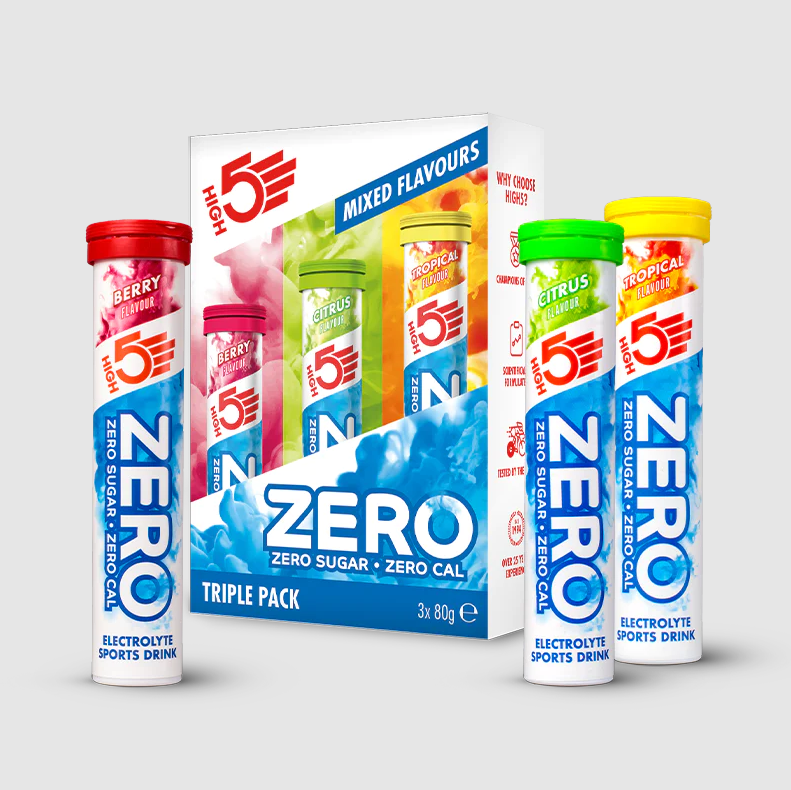 High 5 Zero Electrolyte Drink Triple Pack (Berry/Citrus/Tropical)