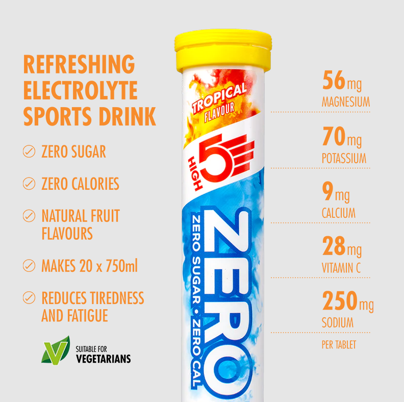 High 5 Zero Electrolyte Drink Triple Pack (Berry/Citrus/Tropical)