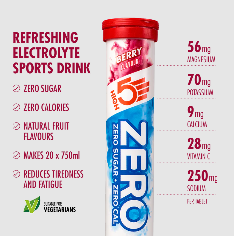 High 5 Zero Electrolyte Drink Triple Pack (Berry/Citrus/Tropical)