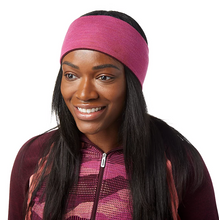 Load image into Gallery viewer, Smartwool Thermal Merino 250 Reversible Headband (Black Cherry Heather)
