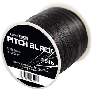 15lb SeaTech Pitch Black Monofilament